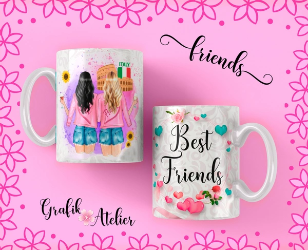 Friendship Day Gift ceramic coffee mug for girls - A-3