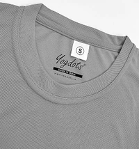 YOGDOTS Adventure Print T-Shirt for Hiking, Sports, Outing, Picknic or Adventure - S, Gray
