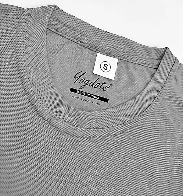 YOGDOTS Adventure Print T-Shirt for Hiking, Sports, Outing, Picknic or Adventure - S, Gray