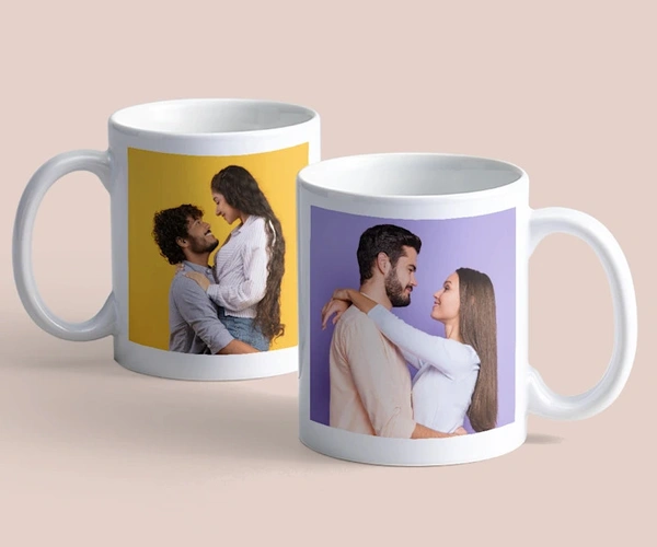 Achchha Gift White Ceramic Mug Print - 330 ML