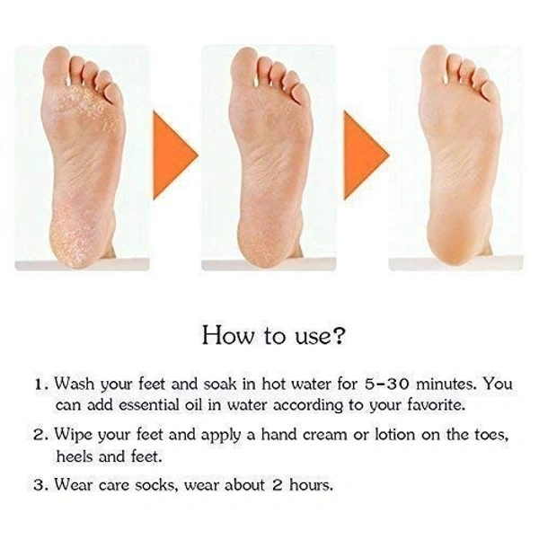 Anti Crack silicone Gel Foot Protector Moisturizing Socks - Pack Of1