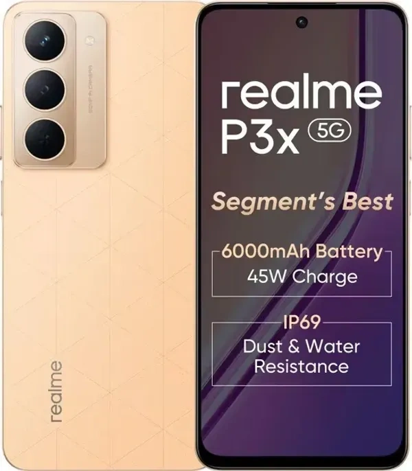 Realme P3x 5G  - 8/128, Stellar Pink, 1 Year Brand Warenty