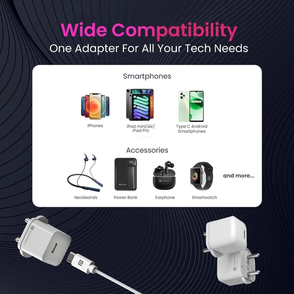 Portronics  Adapto 20Lite - White