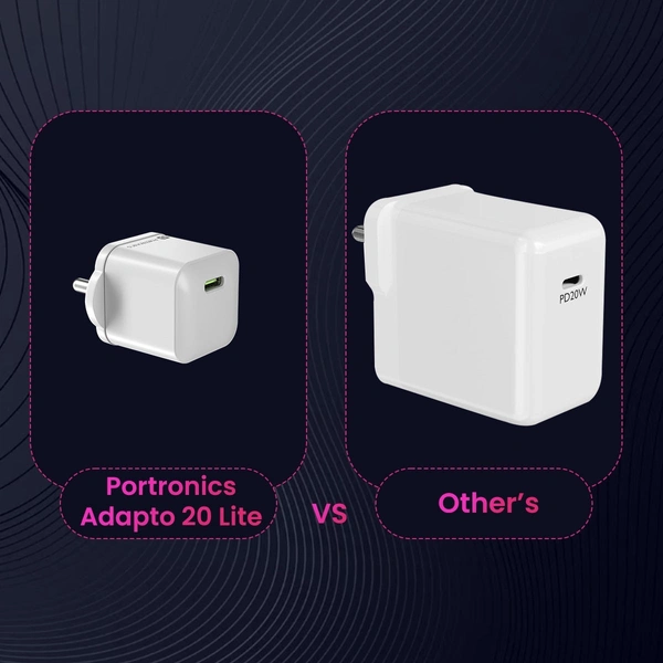 Portronics  Adapto 20Lite - White