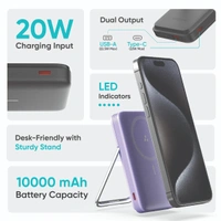 Ambrane  Aerosync PB11 10000mAh Magsafe Wireless Power Bank with Mobile Stand