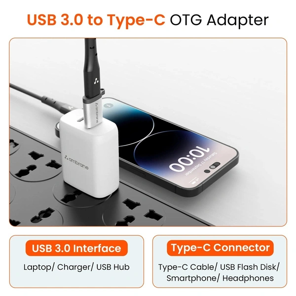 Ambrane  USB 3.0 to Type-C OTG Adapter