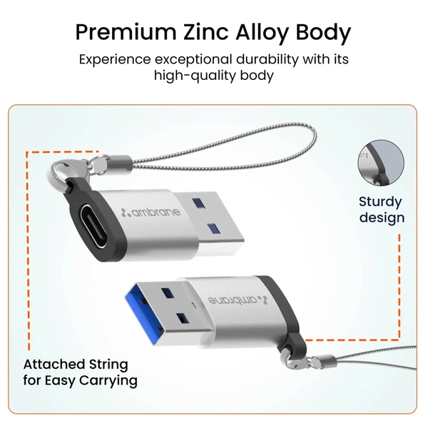 Ambrane  USB 3.0 to Type-C OTG Adapter