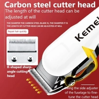 Kemei 809A Professional Rechargeable Men Hair Trimmer and Beard Runtime: 120min 5 Length Settings