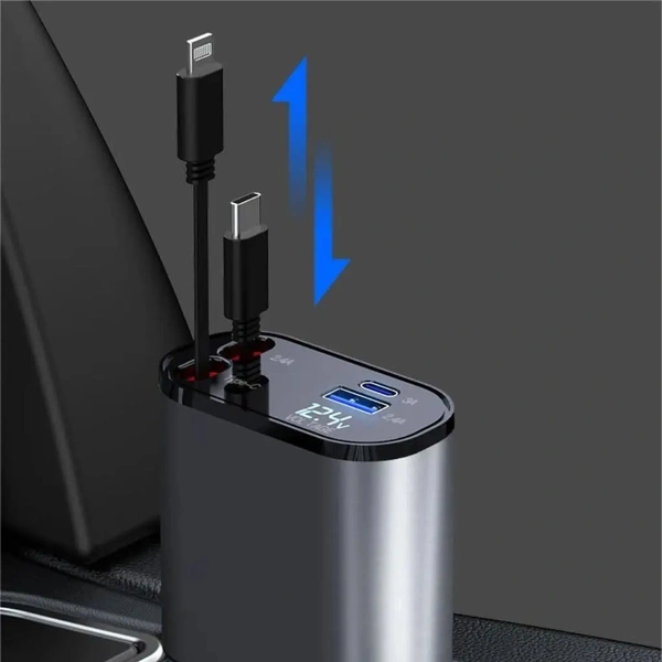 Super Fast 4in1 Charger Perfect to keep in your car and no cord messes!