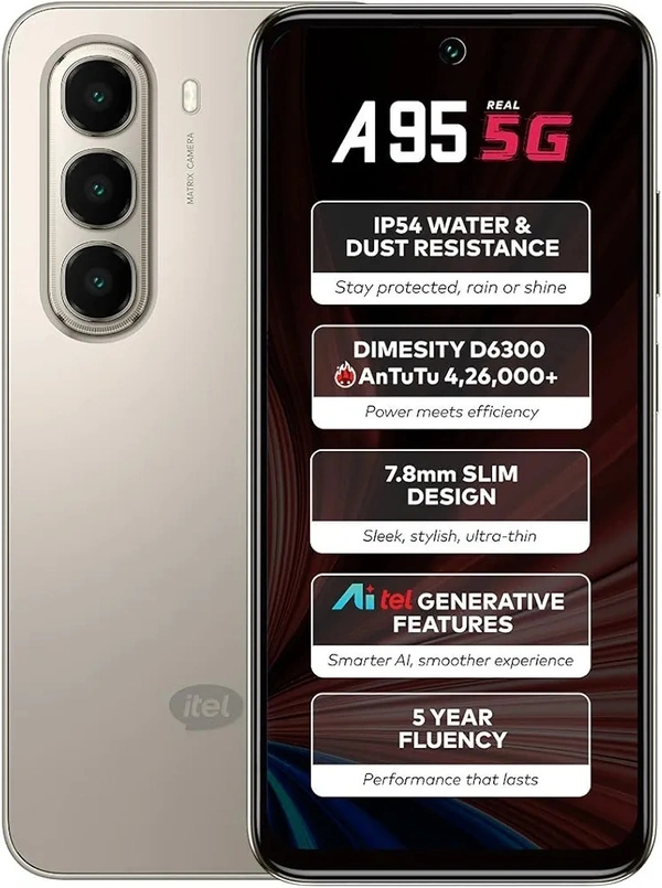 Itel A95 5G + - 4/128, Calx Titanium