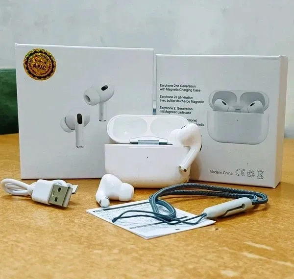 Airpods Pro 2 (M) Medium 🔉 Sound Quality With Dori Available - White