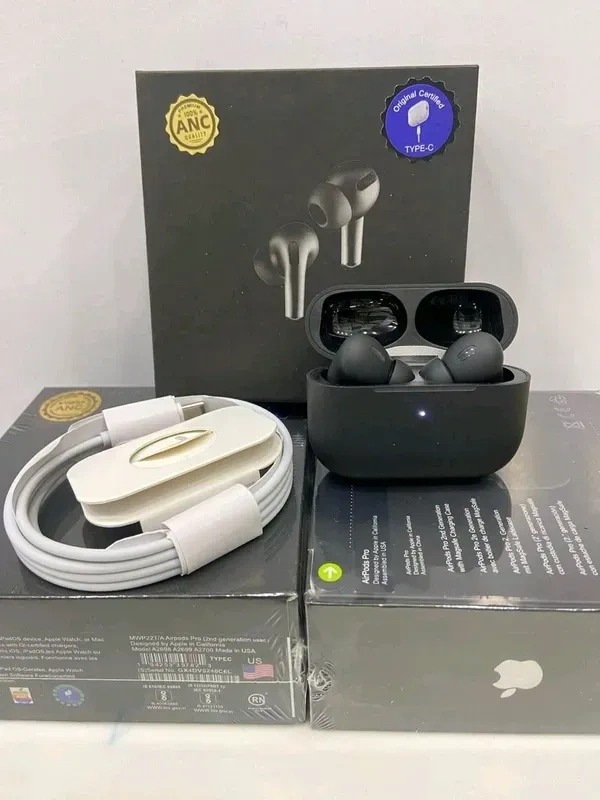 Pro2 💯% Og C type (Black) Beep Sound+touch Volume+Pop Up Window Buds - Black