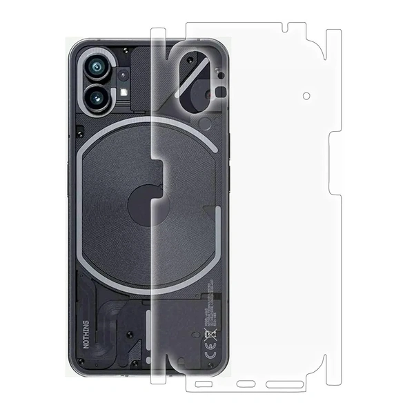 Fnpk Google Pixels Transparent Mobile Back Skin Wrap - (Installation Kit Included) - Only Back (No Sides), Clear, Pixel 6A