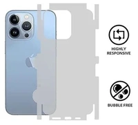 Fnpk Google Pixels Transparent Mobile Back Skin Wrap - (Installation Kit Included) - Only Back (No Sides), Clear, Pixel 6A