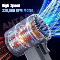 Multipule Use Turbojet Air Blower Cordless Car Dryer Blower Handheld High Powered | Portable Car Dryer | Turboglass Car Blower | Hair Dryer | Air Blower for Cleaning, Camping, Outdoor