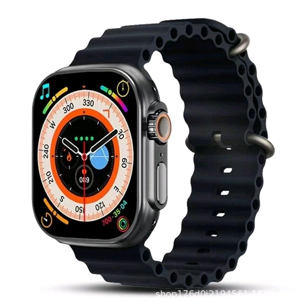 T900 Ultra Smart Watch 2.09" Infinite Display Series 8 Wireless Charging Heart Rate Monitor Bluetooth Call Watch - Orange