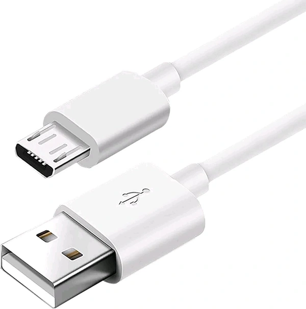 Bs Power White V8 Micro  2.4A USB Cable – 1Mtr - White