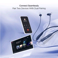 Boat   Rockerz 111 Bluetooth Wireless Neckband with Up to 40 Hrs Playtime - Deep Blue, 1 Year