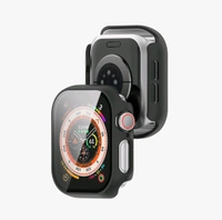 Apple Watch Protective Hard Case with Screen Guard - Black - 45