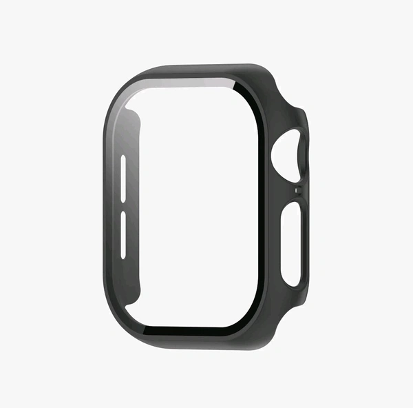 Apple Watch Protective Hard Case with Screen Guard - Black - 45