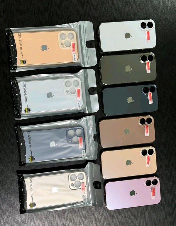 Apple Iphone Premium CHROME LOGO MATT CASE - Gold, Iphone 11