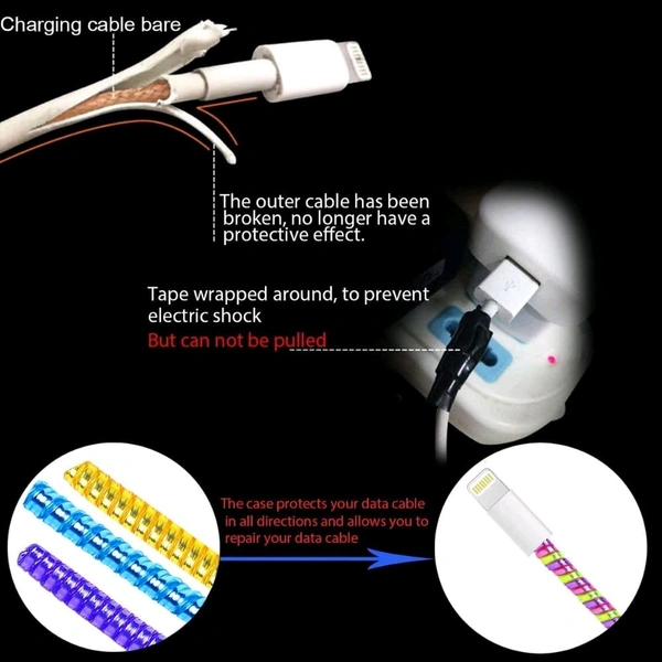 Finish Cable Charger Spiral Protector/Wire