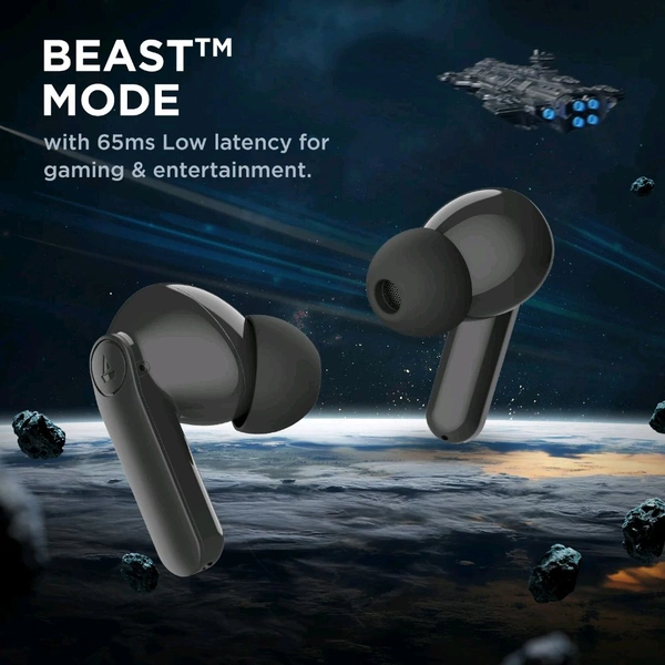 Boat boAt Airdopes 131 PRO Wireless Earbuds with ENx™ Noise Cancellation Technology, BEAST Mode, 45 Hours of Battery Life  - Active Black