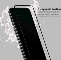 Full Glue Curved Tempered Glass Screen Protector For Vivo  Models  - Black, Vivo Y300