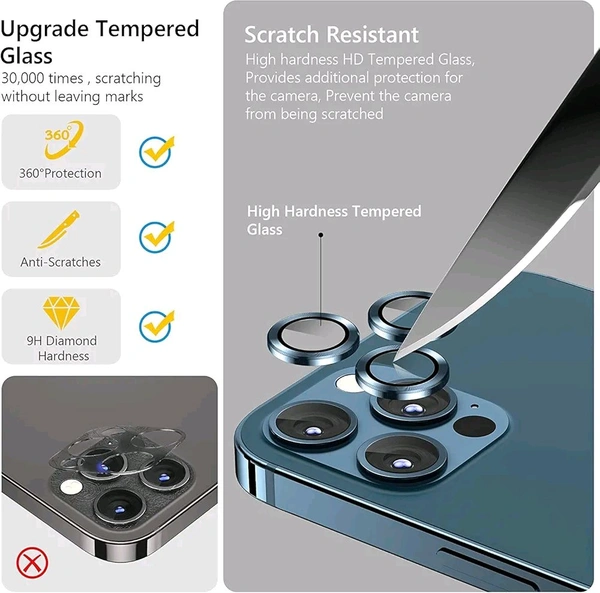  Back Camera Lens RingGuard Protector For lphone Serious Rainbow - Rainbow 🌈, IPhone 14