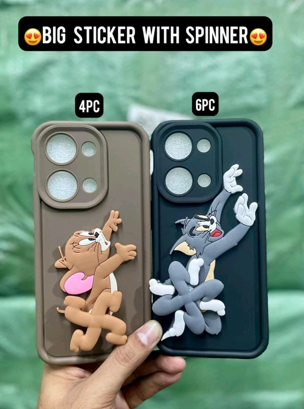 OnePlus  Model  Spinner Tom Soft Silicone 3D Back Cover Case - Spinner Tom - Multy Colour, OnePlus Nord Ce4 Lite