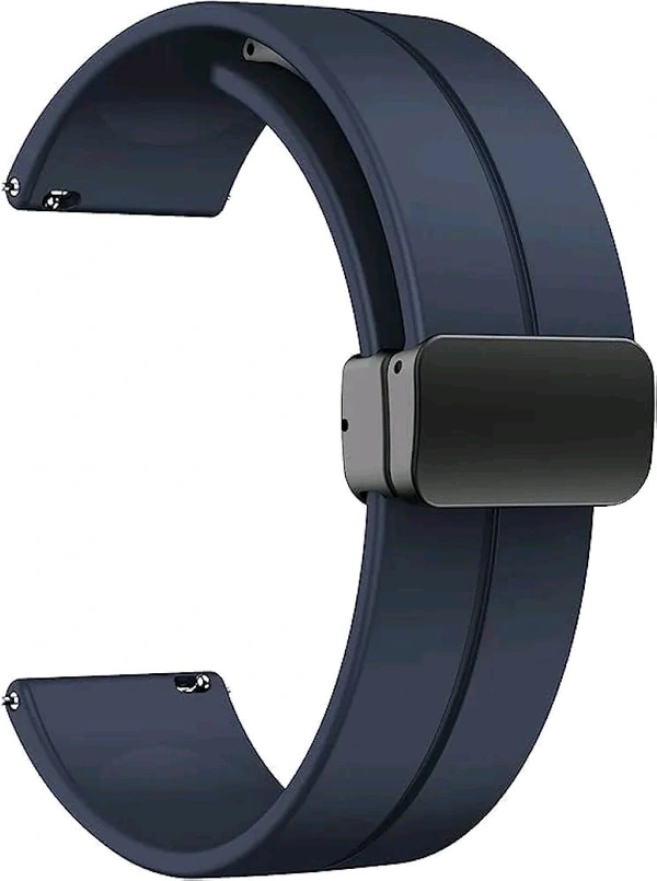 22MM Silicone Strap with Folding Magnetic Lock Compatible with Samsung Galaxy Watch 3 45mm/ Galaxy Watch 46mm/Gear S3 Classic/Frontier Compatible All 22MM Watches(Only Strap)- - Green