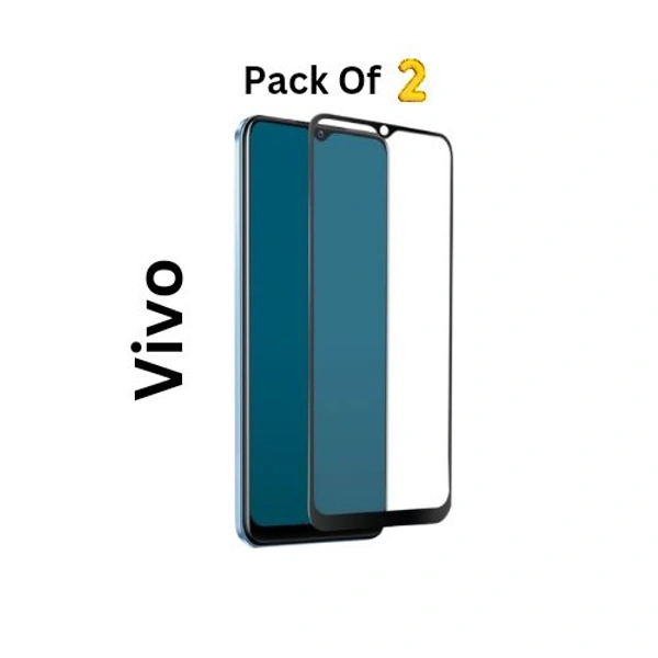 Vivo All Model Tempered Glass Pack Of2 - Black, 2, Y28E