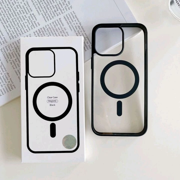 Apple iPhone Magnetic Magsafe Cover Casing back Cover - Iphone Models ( Black ) - Black, Iphone 11
