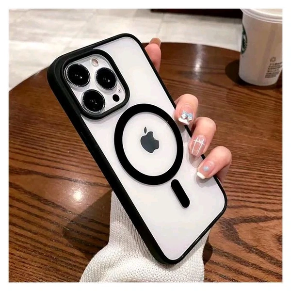 Apple iPhone Magnetic Magsafe Cover Casing back Cover - Iphone Models ( Black ) - Black, Iphone 11