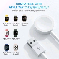 Smart Watch Magnetic Wireless Charger for Apple Watch - White