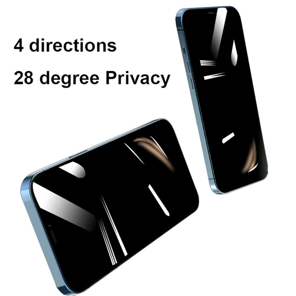 Primex Apple iphone All Model 4 Direction premium privacy Tempered Glass  - Iphone 16 Pro Max