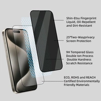 Primex Apple iphone All Model premium privacy Tempered Glass  - Iphone 14 Pro