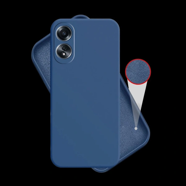 Space Cloth Silicon Case - Blue, Vivo Y20