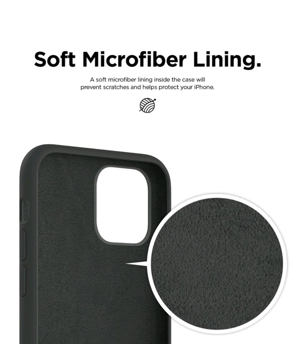 Iphone Liquid Silicone Case  - Dark Gray