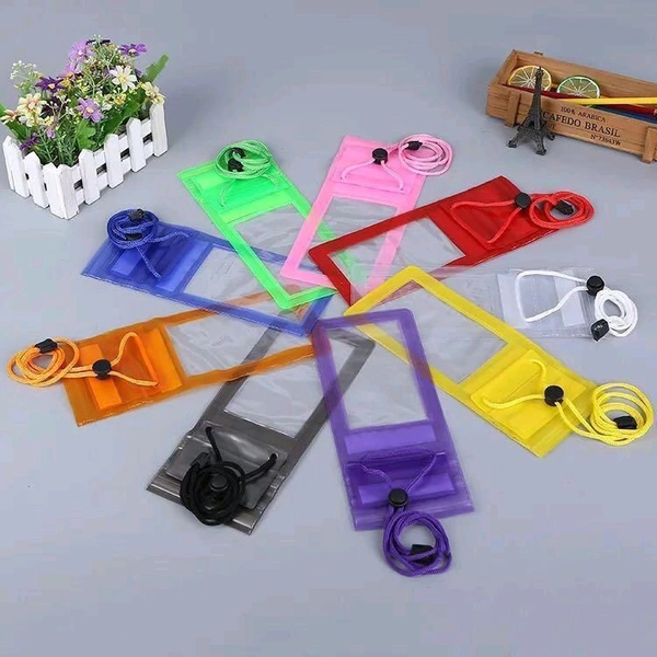 Waterproof Mobile Pouch Cover for All Mobiles, Cellphone Dry Bag Compatible for iPhone, Samsung, Mi, Redmi, Oppo, VIVO, All Other Smartphones up to 6.5 inches - 1, Multy Colour