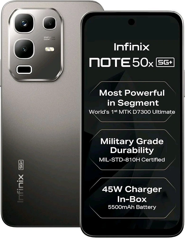 Infinix Note 50x 5G+ - Titanium Grey, 6+128