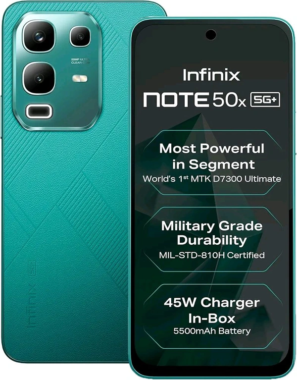 Infinix Note 50x 5G+ - Sea Breeze Green, 8+128
