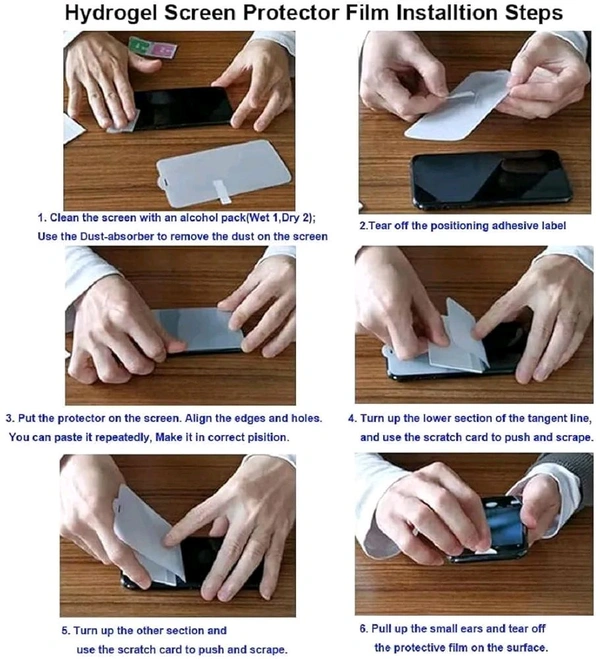 Hydrogel Screen Protector for Every Models - (Installation Kit Included) - Iphone 16 Pro Max, Matte, Full Body Wrap (Cover Sides & Edges)