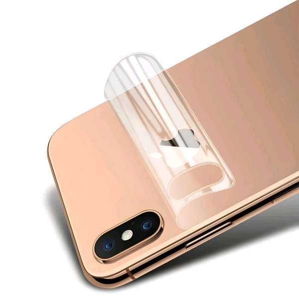 Fnpk Transparent Mobile Back Skin Wrap - (Installation Kit Included) - Iphone 14 Pro Max, Only Back (No Sides), Clear