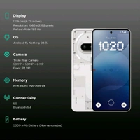 Nothing Phone 3a 5G (8GB RAM, 256GB, White)