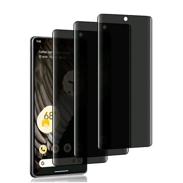 Fnpk Anti-Spy Screen Guard, [1 Pcs] [Finger Print Wont Work] 9H Hardness Anti-Scratch Anti-Peeping Privacy Screen Protector Proteceive Film for Samsung Model  - Samsung S24+