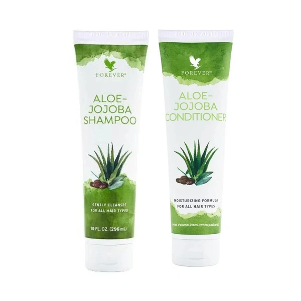 Forever Living Products Forever Aloe Jojoba Shampoo + Jojoba Conditioner (296 ML Each)