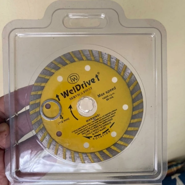 WelDrive  Turbo Blade 4" For Wall Cutting  - Web Orange