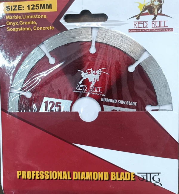 Red Bull  Seg Blade 5" For Marble Cutting  - Red