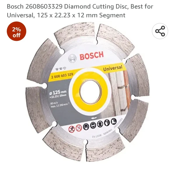 Bosch  Seg Blade For Wall Cutting  5"